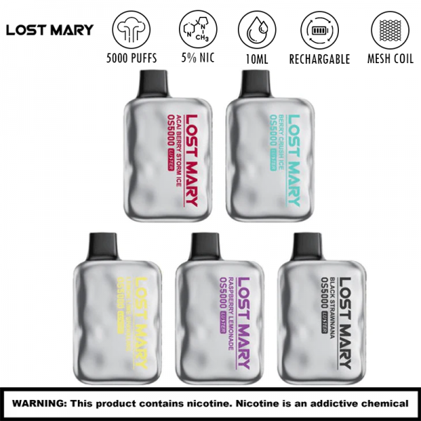 LOST MARY OS5000 DISPOSABLE VAPE 10CT/DISPLAY