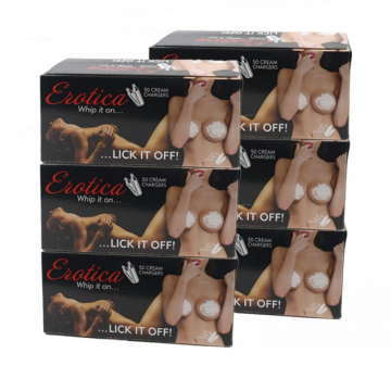 EROTICA CREAM CHARGERS 50CT/12PK MASTER CASE (FOOD PURPOSE ONLY)