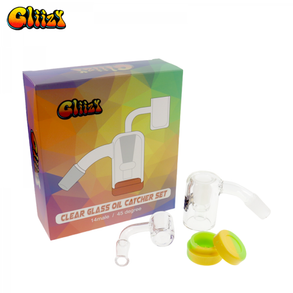 GLIIZY ASSORTED CLEAR GLASS OIL CATCHER SET