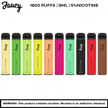 JUUCY MODEL X 1600 PUFFS DISPOSABLE VAPE 5ct/DISPLAY