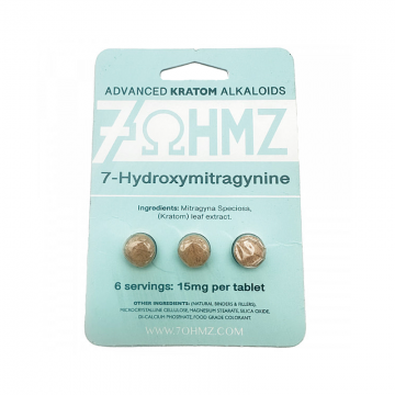 OHMZ 7-HYDROXY MITRAGYNANINE TABLETS 3CT/20PK
