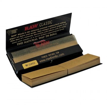 RAW BLACK CLASSIC CONNOISSEUR PAPERS W/ TIPS 24CT/PK