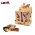 RAW NATURAL PRE-ROLLED TIPS IN TIN 100CT/6TIN