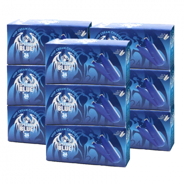 SPECIAL BLUE CREAM CHARGERS 24ct/25pk MASTER CASE (FOOD PURPOSE ONLY)