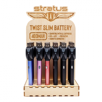 STRATUS TWIST 400mAh BATTERY w/CHARGER 24CT/DISPLAY