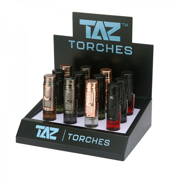 TAZ TORCH LIGHTER 12CT/DISPLAY