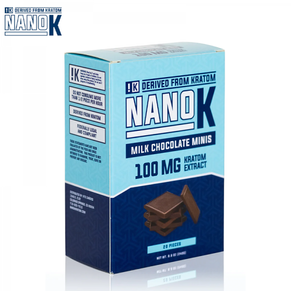 XITE NANO KRATOM  MILK CHOCOLATE MINIS 100MG/20CT/PK