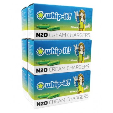 WHIP IT N2O CREAM CHARGER 50CT/12PK MASTER CASE (FOOD PURPOSE ONLY)