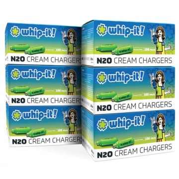 WHIP IT N2O CREAM CHARGERS 100CT/6PK MASTER CASE (FOOD PURPOSE ONLY)