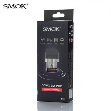 SMOK NOVO 2X MESHED MTL REPLACEMENT PODS 3CT/PK