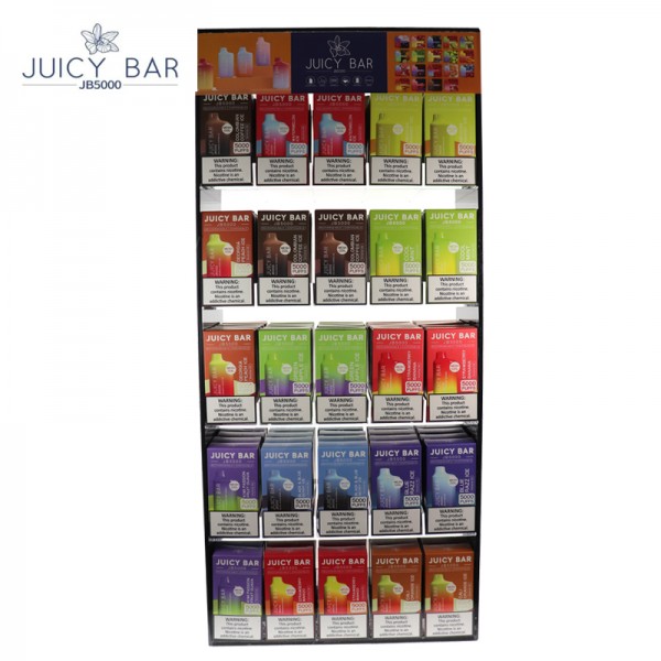 JUICY BAR 5000 PUFFS DISPOSABLE VAPE ASSORTED FLAVOR 125CT/DISPLAY