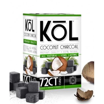 KOL COCONUT CHARCOAL 72CT(1KG) 10CT/BOX