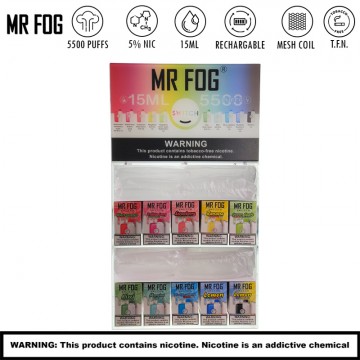 MR FOG SWITCH 5500 PUFFS T.F.N DISPOSABLE VAPE 100CT/ ASSORTED FLAVOR DISPLAY