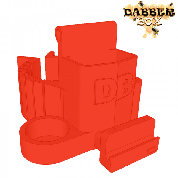 DABBER BOX BONG BACKPACK CLIP 3D PRINTED 15CT/DISPLAY