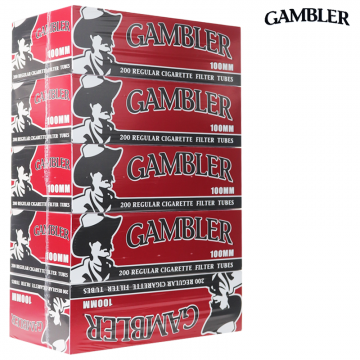 GAMBLER FULL FLAVOR 100'S CIGARETTE FILTER TUBES 200CT/5PK