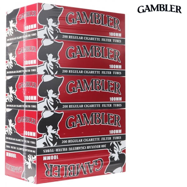 GAMBLER FULL FLAVOR 100 S CIGARETTE FILTER TUBES 200CT/5PK
