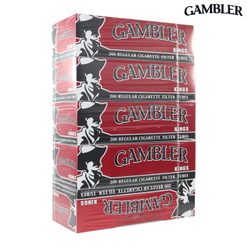 GAMBLER FULL FLAVOR KING SIZE REGULAR CIGARETTE FILTER TUBES 200CT/5PK