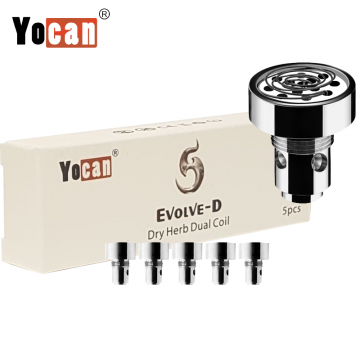 YOCAN EVOLVE D DUAL PENCACK DRY HERB REPLACEMENT COILS 5CT/PK