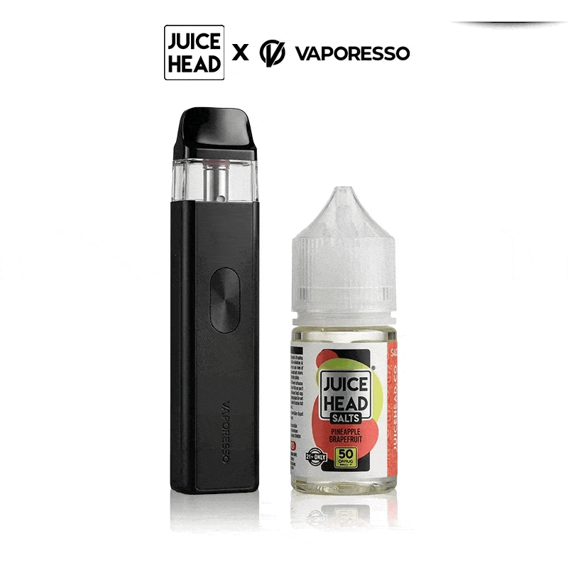 JUICE HEAD X VAPORESSO XROS 4 MINI POD SYSTEM KIT & 50mg/30mL E-LIQUID