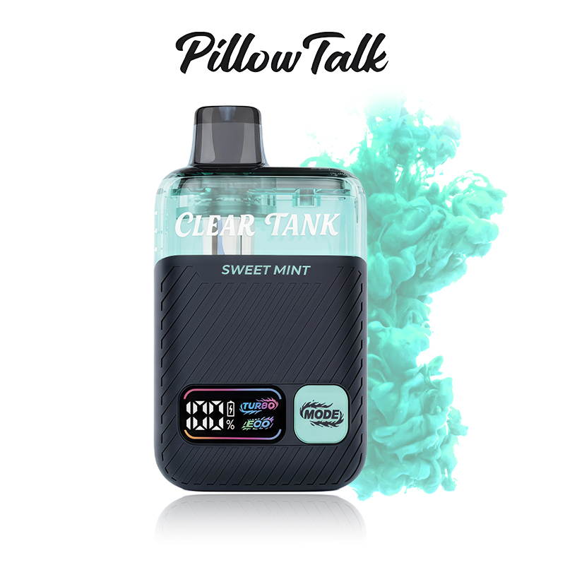 PILLOW TALK X CLEAR TANK 60000 PUFFS DISPOSABLE VAPE 5CT/DISPLAY