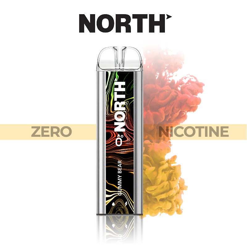 NORTH ZERO NICOTINE 5000 PUFFS DISPOSABLE VAPE 10CT/DISPLAY 