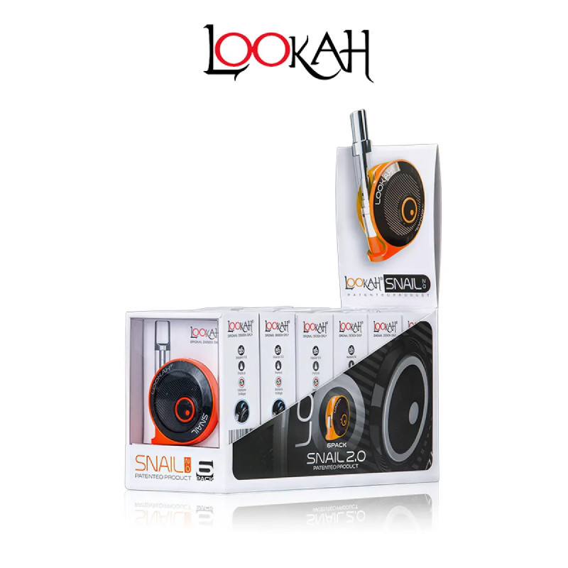 LOOKAH SNAIL 2.0 CART VAPE BATTERY 6CT/ ASSORTED COLOR DISPLAY