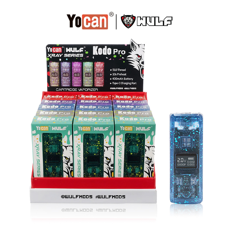 WULF X YOCAN KODO PRO X-RAY SERIES CART VAPE BATTERY 15CT/DISPLAY