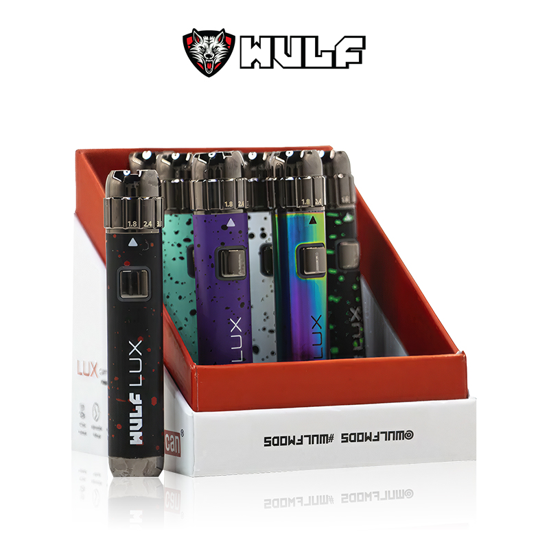 WULF MODS LUX CART VAPE BATTERY 9PK/DISPLAY